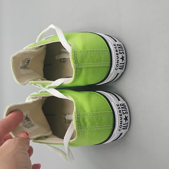 Converse - neon lime green all star low top sneakers Women 7.5 - Picture 7 of 9
